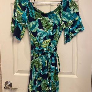 Tropical Print Dress